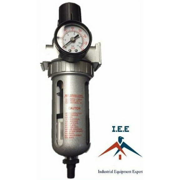 1/2" Pressure Regulator / Particulate Filter Moisture Water Trap Auto Drain