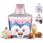 1.2 Quart Penguin Electric Ice Cream Maker Machine for Kids   Best Countertop Ice Cream Machine for Homemade Soft Serve, Sorbet, Gelato, Frozen Yogurt