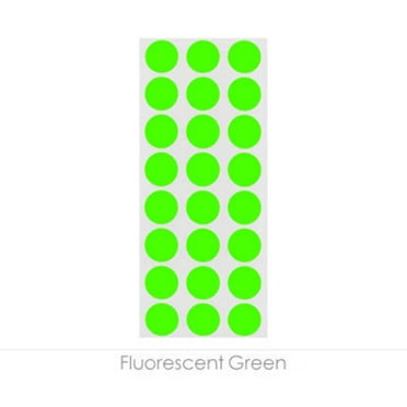 1/2" Removable Round, Color-Code Dots: 1,200/Pack