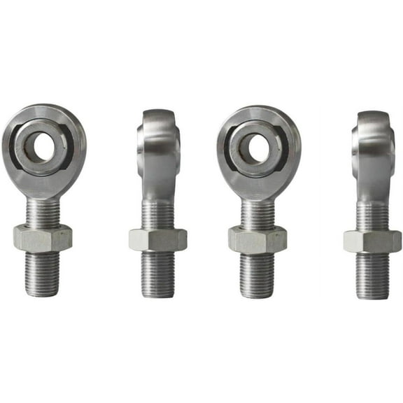 1/2 Rod End Heim Joints Kit, Left and Right Hand Thread Heim Joint,2 Link .5" Chromoly Joints Panhard Rod End Kit with Jam Nuts