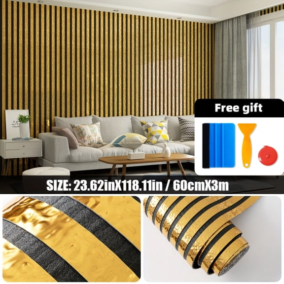1/2 Roll 5.1mm Thick Self-Adhesive 3D Grid Wall Sticker, Peel and Stick Mirror Reflective Wallpaper, DIY Decor Mural for TV Background, Sofa Wall, Entryway & Living Room Decoration