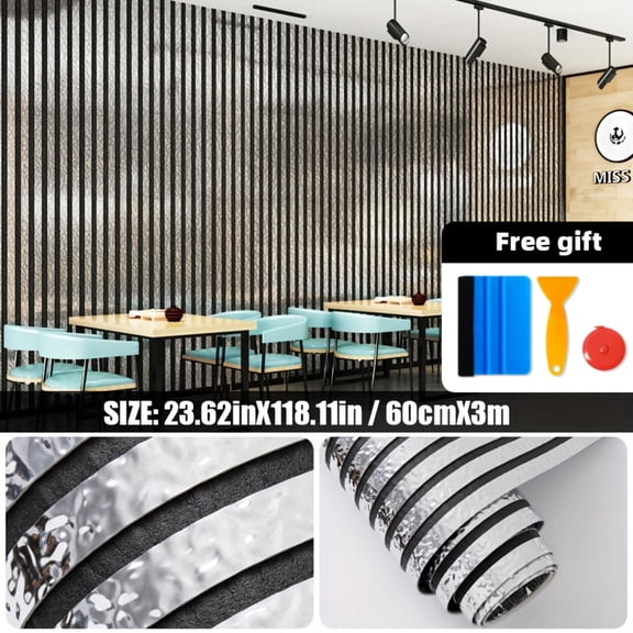 1/2 Roll 5.1mm Thick Self-Adhesive 3D Grid Wall Sticker, Peel and Stick Mirror Reflective Wallpaper, DIY Decor Mural for TV Background, Sofa Wall, Entryway & Living Room Decoration