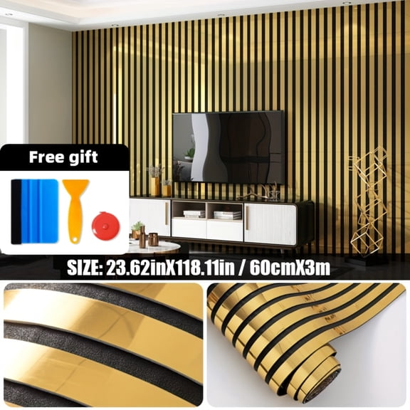 1/2 Roll 5.1mm Thick Self-Adhesive 3D Grid Wall Sticker, Peel and Stick Mirror Reflective Wallpaper, DIY Decor Mural for TV Background, Sofa Wall, Entryway & Living Room Decoration