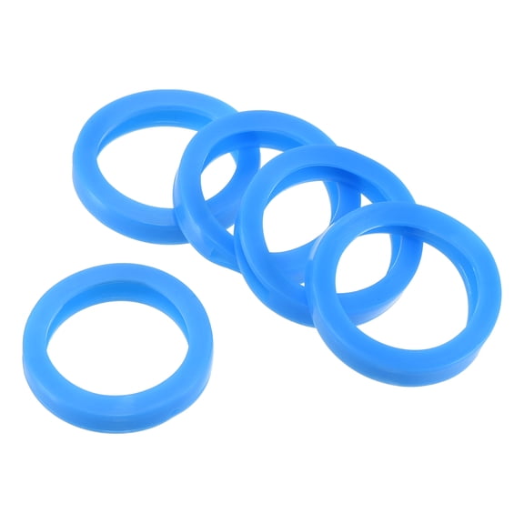 1.2" Round Key Cap Cover Identifier Tags for Identifying Keys, Blue, 15 Pack