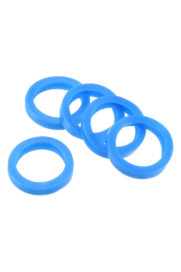 1.2" Round Key Cap Cover Identifier Tags for Identifying Keys, Blue, 15 Pack