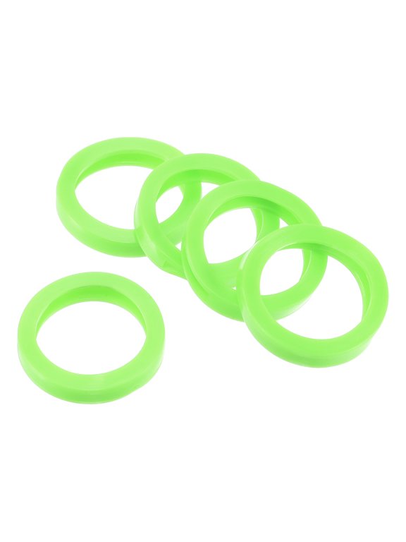 1.2" Round Key Cap Cover Identifier Tags for Identifying Keys, Green, 15 Pack
