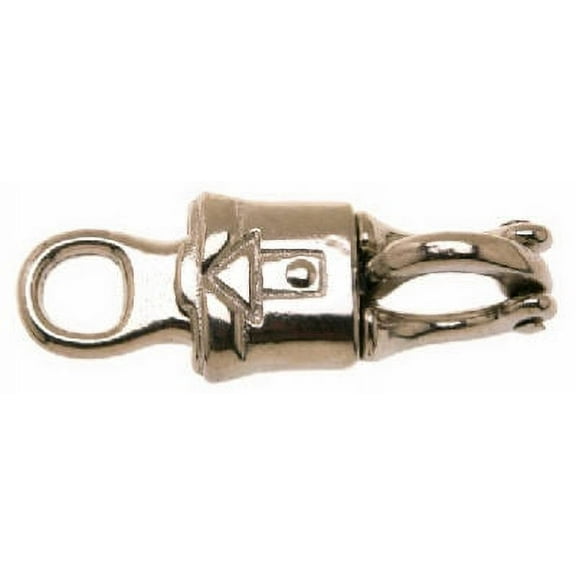 1/2" Round Rigid Eye Panic Snap Nickel Plated Malleable #1001, Each