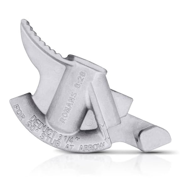 1/2" SHORTY -Half Inch, 1/2" aluminum EMT short bender with 3/4" inner thread