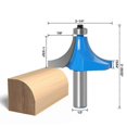 thumbnail image 1 of 1/2" Shank 2" Radius 2 Flutes Corner Rounding Over Router Bit Tool, 1 of 3