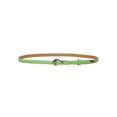 thumbnail image 1 of 1/2" Skinny Stitching Feather Edged Faux Patent Leather Dress Belt, 1 of 1