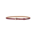 thumbnail image 1 of 1/2" Skinny Stitching Feather Edged Faux Patent Leather Dress Belt, 1 of 1