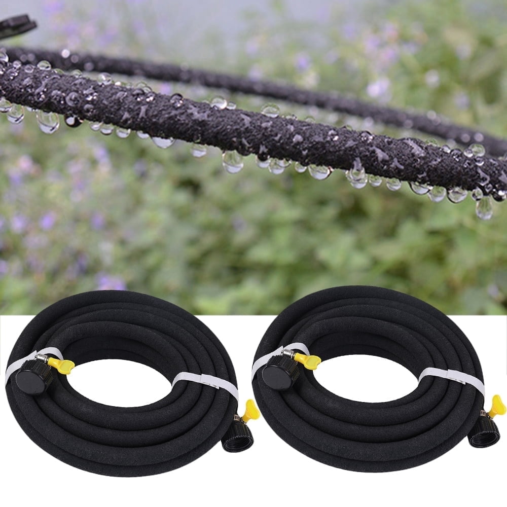 1/2” Soaker Hose 25FT for Garden Beds, Heavy Duty Soaker Hoses for Foundation Watering 70% Water Saving Drip Hose Irrigation for Lawn Landscaping Garden