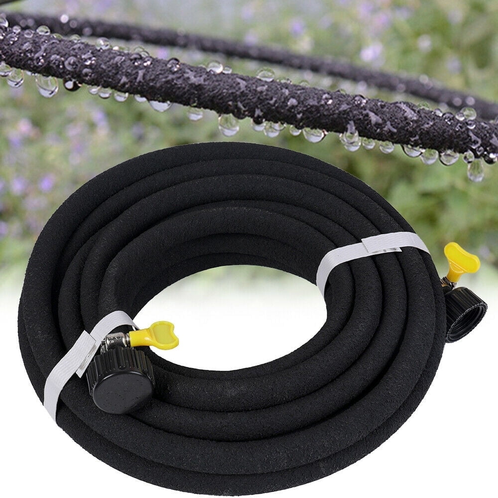 1/2” Soaker Hose 50FT for Garden Beds, Heavy Duty Soaker Hoses for Foundation Watering 70% Water Saving Drip Hose Irrigation for Lawn Landscaping Garden