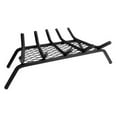 thumbnail image 1 of - 1/2" Solid Steel Fireplace Grates With Ember Retainer, Black, 24-Inch, 1 of 2