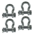 thumbnail image 1 of 1/2" Stainless Steel Bolt Type Anchor Shackle Type 316 - 4 Pack, 1 of 1
