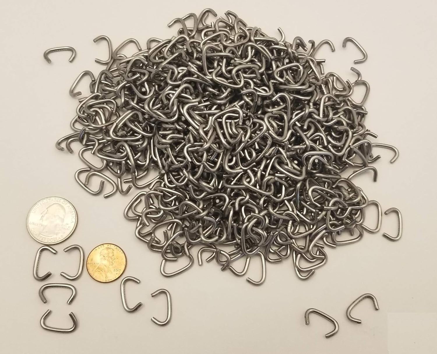 1/2 Stainless Steel Hog Rings for Crab pots, Cages, Traps, Fencing ...