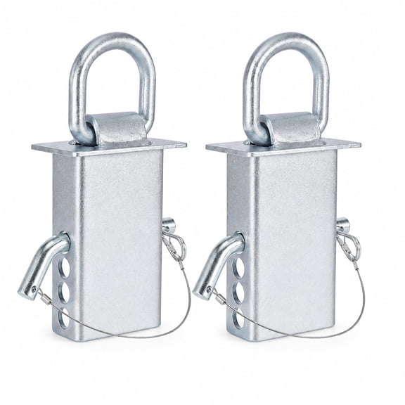 1/2" Stake Pocket D-Ring Tie Down Anchors for Flatbed Trailer, 2 Pack