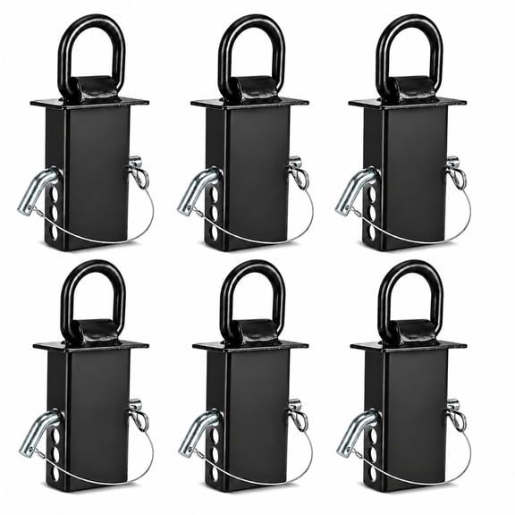 1/2" Stake Pocket D-Ring Tie Down Anchors for Flatbed Trailer, 6 Pack