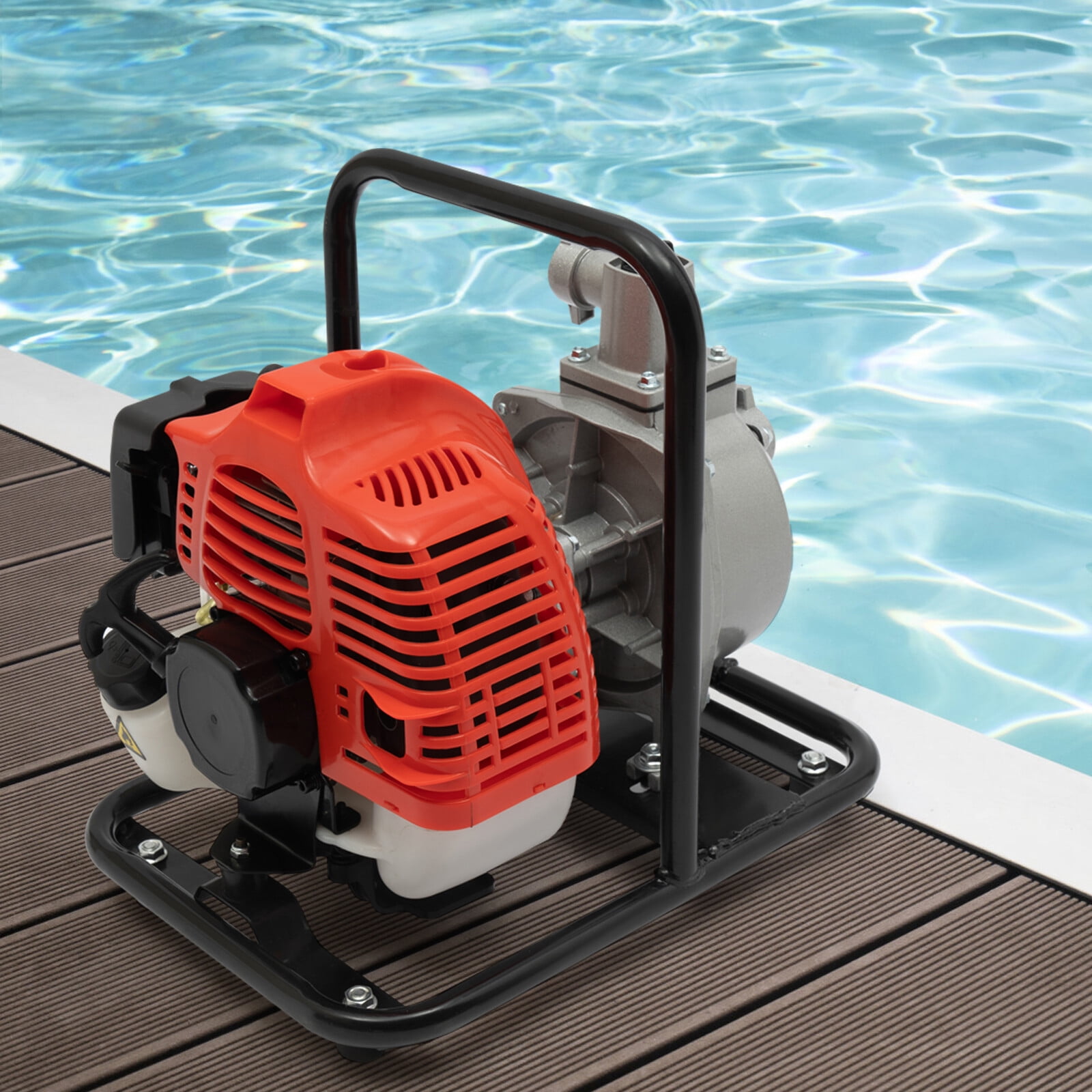 1" Gas Power Semi-Trash Water Pump High Pressure Irrigation Transfer Pump 1.7 Hp