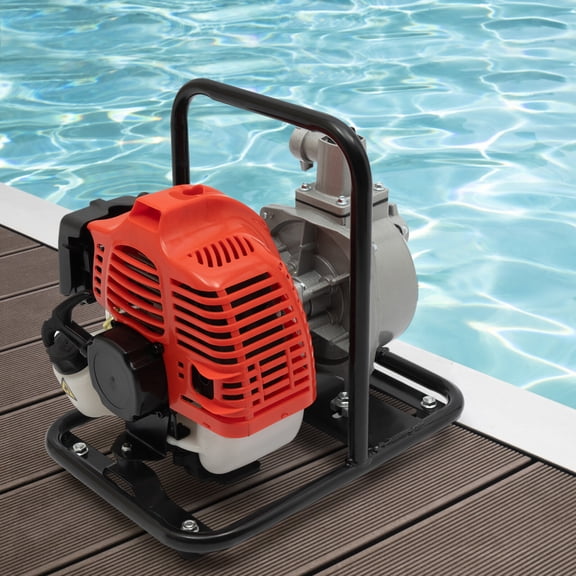 1" Gas Power Semi-Trash Water Pump High Pressure Irrigation Transfer Pump 1.7 Hp