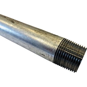 1/2" Threaded Galvanized Pipe (30" Long)