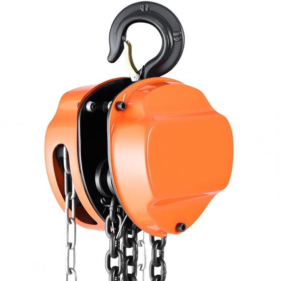 1/2 Ton 1100 Lbs Manual Hand Chain Hoist with 10 Ft G80 Galvanized ...