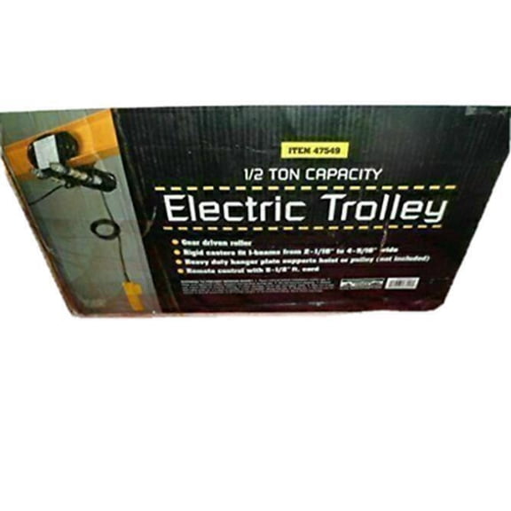 1/2 Ton Electric Trolley with Gear Driven Rollers