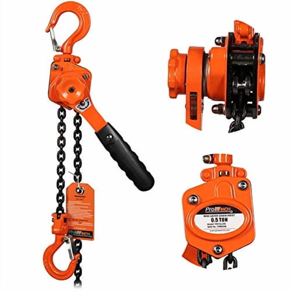 1/2 Ton Mini Lever Block Chain Hoist Ratchet 1000 lbs Load Capacity Chain Puller 5 ft. G80 Chain$$Tools & Hardware Other