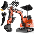 thumbnail image 1 of MachPro DS-15Pro 1.2 Ton Mini Excavator – 13.5HP Briggs & Stratton Engine, Pilot Control System, 36" Width for Tight Gates – Includes Bucket, Ripper, Rake & Thumb, 1 of 9