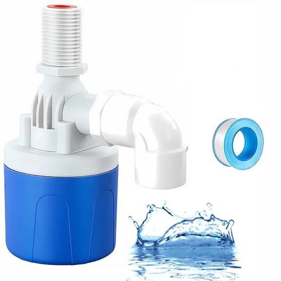 1/2" Top Inlet Water Float Valve,Automatic Water Level Control Valve for Water Tank,Water Tower,Swimming Pools,Livestock Water Trough,Aquaculture,Aquariums.