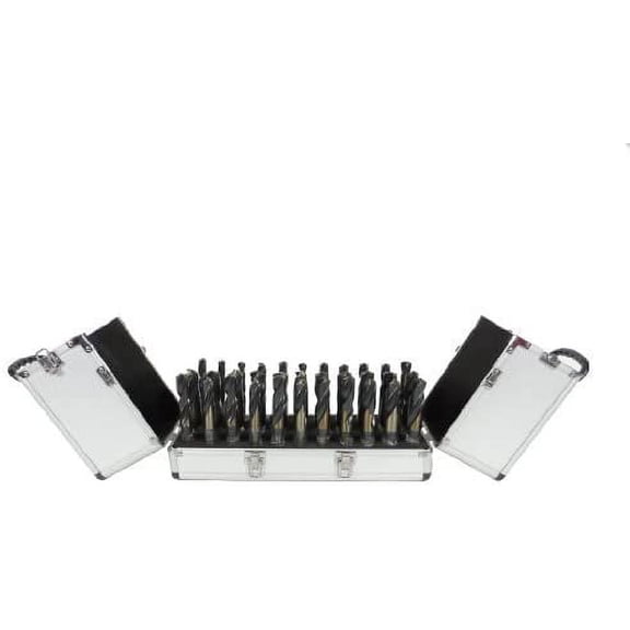 1/2 Tri-Shank Size Silver and Deming Drill Bit Set (33 Piece)