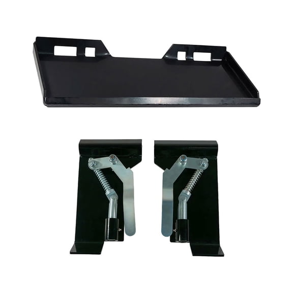1/2" Universal Quick Attach Mount Plate and Adapter Latch Box Compatible with Bobcat Skid Steers & Tractors Weld On QTK Tractor Loader Attachment