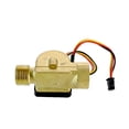 thumbnail image 1 of 1/2" Water Flow Sensor Brass 1.75MPa Hall Sensor Turbine Pulse Flowmeter DC5~18V Used For Water Heaters Water Dispensers ,Durable Build, 1 of 7