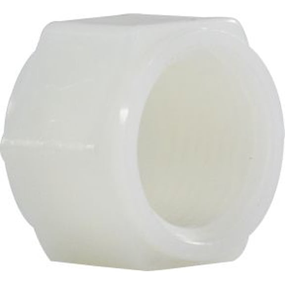 1/2 White Nylon Cap, Plastic Pipe Fittings, Plastic Fittings