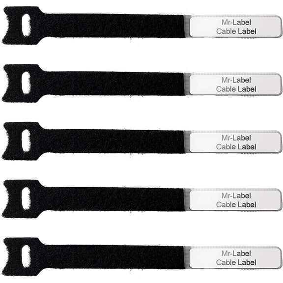 1/2" Write on Cinch Straps - Reusable Fastening Cable Ties - Identify Quickly Cord Labels Cable Organizer- for Data Centers|Telecom|MRO| Audio/Video Applications (20)