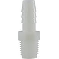 thumbnail image 1 of 1/2 X 1/2 Hb X MIP Wht Nyln Adapter, Plastic Hose Barbs, Plastic Fittings, 1 of 1