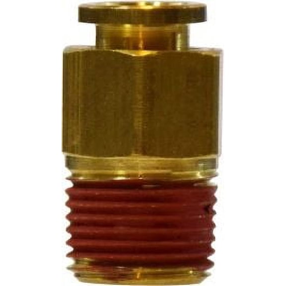 1/2 X 1/2 Push-In X MIP Adapter, Brass Push In Fittings, Brass Fittings