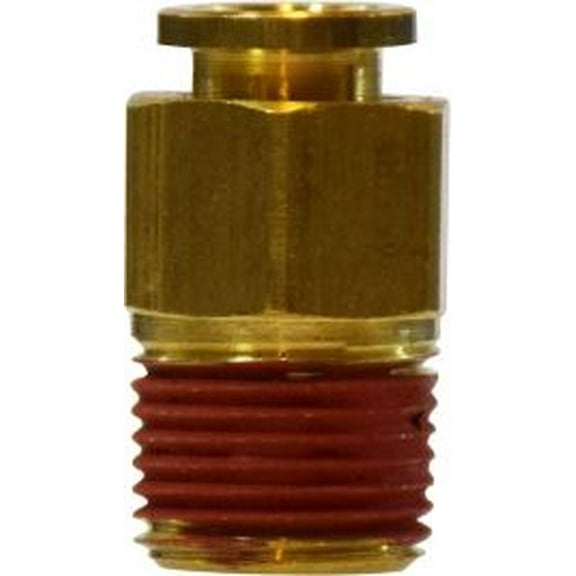 1/2 X 1/4 Push-In X MIP Adapter, Brass Push In Fittings, Brass Fittings