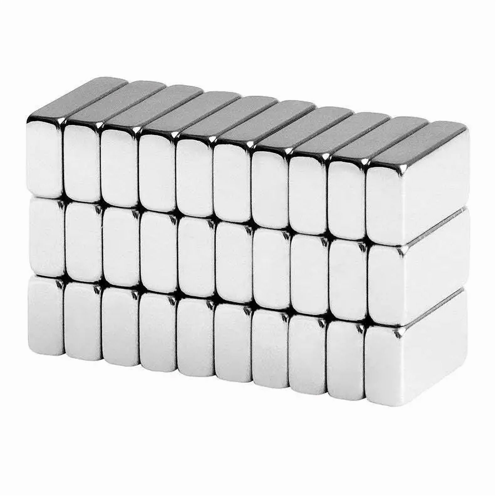 1/2 X 1/4 X 1/8 Inch Small Neodymium Rare Earth Bar Magnets N42 (30 Pack)