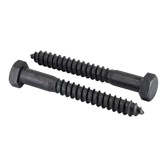 1/2" X 4" 25-piece Black Lag Bolts Rustproof 4-layer Ceramic Blakote 2x Protection Of Galvanized Screws For Decks Pergolas By