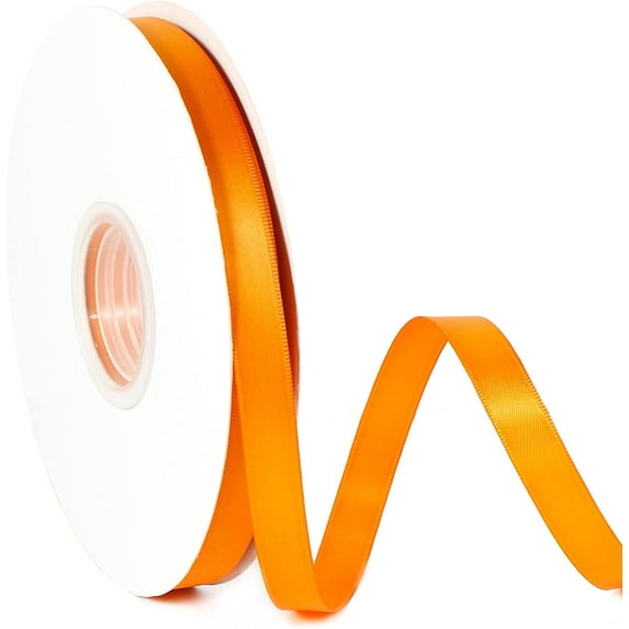 1/2" X 50 Yards Solid Color Satin Ribbon, Double Faced High Density Polyester Fabric Ribbon for Gifts Wrapping, Wedding, Party, Crafts, Hair Bows, Home DIY Decor Ornaments