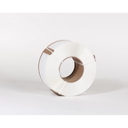 1/2" X 9,900 White Machine Grade Poly Strapping Break Strength 300 lbs.023 Thick 8 x 8" Core