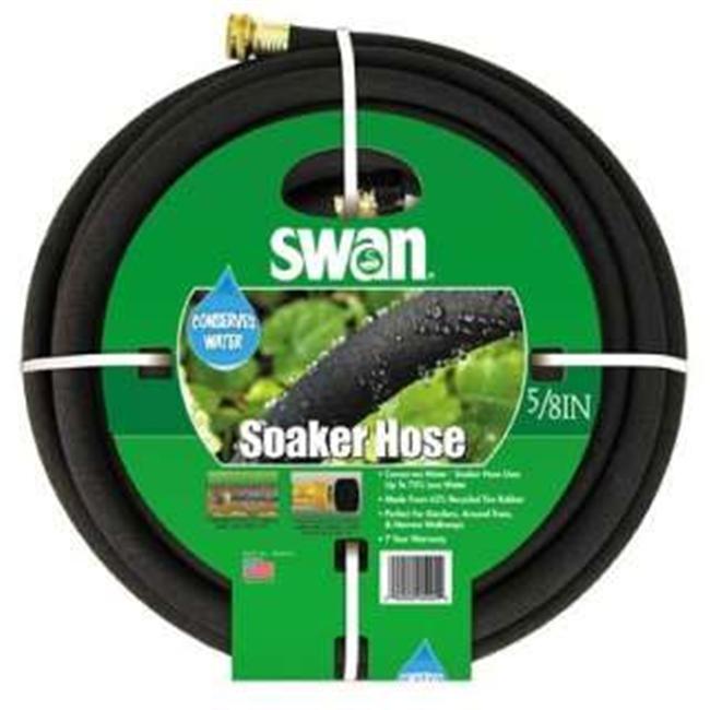 Colorite Swan Soaker Hose Black 25 Feet - SNUER12025 - Walmart.com