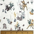 thumbnail image 1 of 1/2 Yard - Disney Bambi Thumer & Flower on Cream Cotton Fabric (Great for Quilting, Sewing, Craft Projects, Throw Pillows & More) 1/2 Yard X 44" Wide, 1 of 2