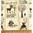 thumbnail image 1 of 1/2 Yard - Friends of the Forest Baby Deer & Owl Flannel Fabric (Great for Quilting, Sewing, Craft Projects, Throw Pillows & More) 1/2 Yard X 44" Wide, 1 of 2