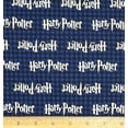 thumbnail image 1 of 1/2 Yard - Harry Potter on Dark Blue Houndstooth Cotton Fabric (Great for Quilting, Sewing, Craft Projects, Throw Pillows & More) 1/2 Yard X 44" Wide, 1 of 2