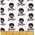 thumbnail image 1 of 1/2 Yard - Joy of Painting Bob Ross on Gray Cotton Fabric (Great for Quilting, Sewing, Craft Projects, Throw Pillows & More) 1/2 Yard X 44" Wide, 1 of 2