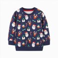 thumbnail image 1 of 1-2 Years Toddler Girls Boys Round Neck Sweatshirtst Printed Long Sleeved Top Y2k Oversized Hooded Sweatshirtst 1T 2T 3T 4T 5T 6T 7T 8T 9T Blue Pullovers, 1 of 6