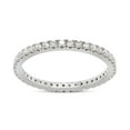 thumbnail image 1 of 1/2 ct. t.w Lab Created Moissanite Diamond Full Eternity Stackable Engagement Wedding Band Ring In 10K White Gold(G-H Color,VVS1 Clarity,0.50 Cttw)-6, 1 of 7