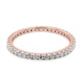 thumbnail image 1 of AFFY Moissanite Diamond Full Eternity Stackable Band Ring For Women in 10K Solid Rose Gold-6.5, 1 of 7